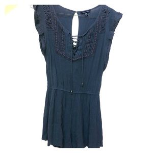 Navy Blue Romper